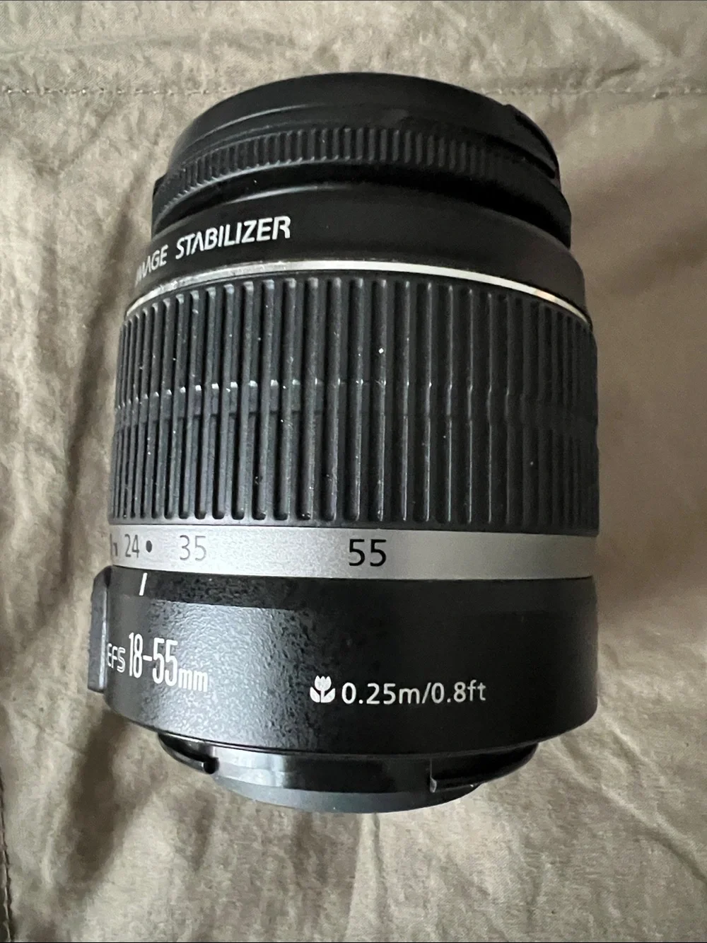 Canon EF-S 18-55mm Zoom Lens in Black